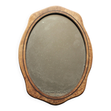 Small old wooden mirror