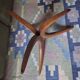 Mid century Danish teak coffee table with circular glass top, 1960s