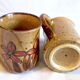 Duo de tasses japonaises à fleurs