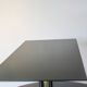 Coffee table in black glass lacquered brass and iron, Italy 50s