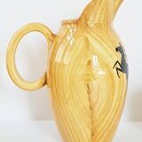 Service a orangeade grandjean jourdan vallauris ceramic faux-wood 1950 vi
