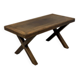 70's Brutalist Coffee Table Solid Oak