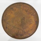 Copper tray, diameter 63.5 cm