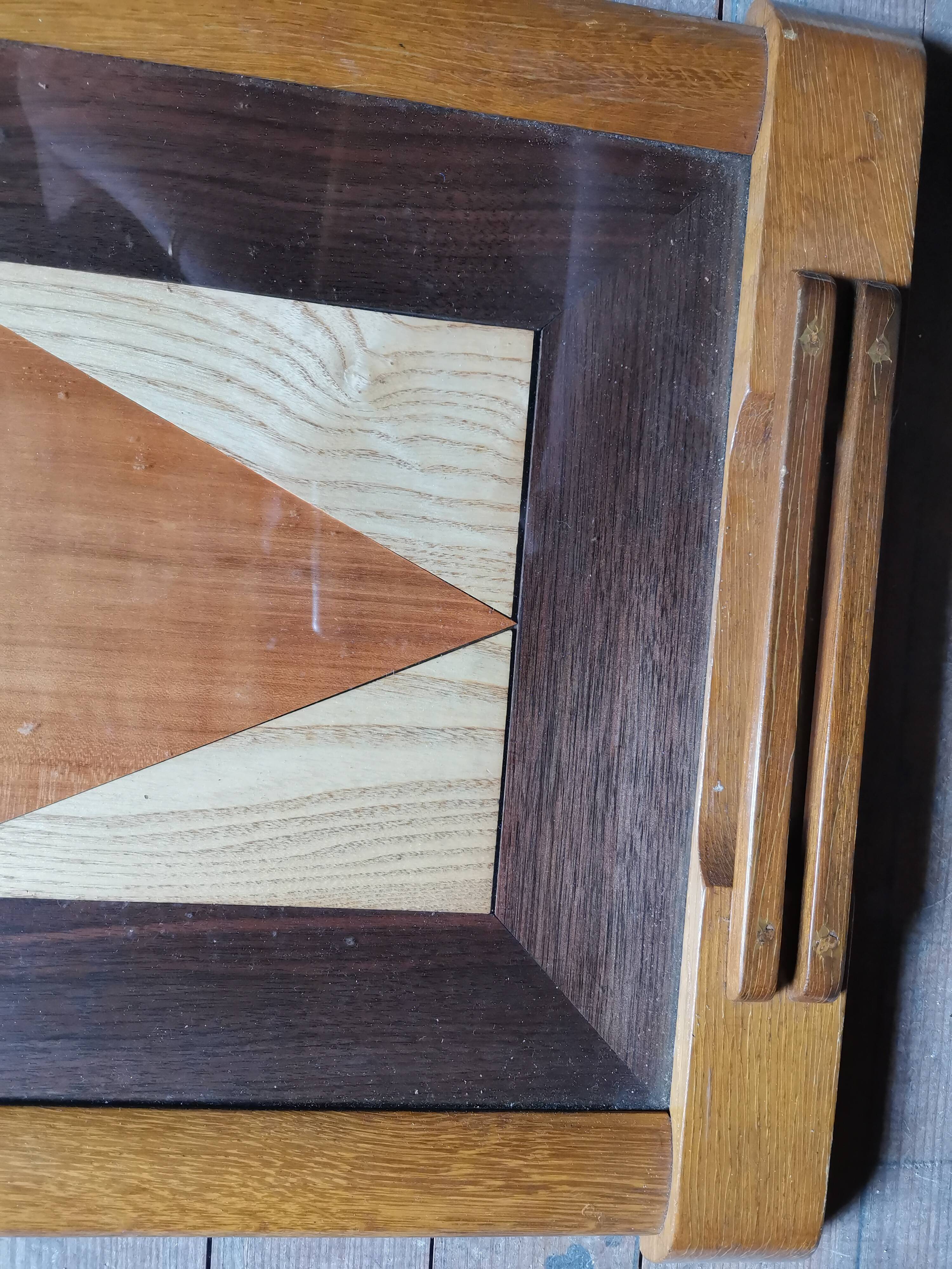 Wooden serving tray