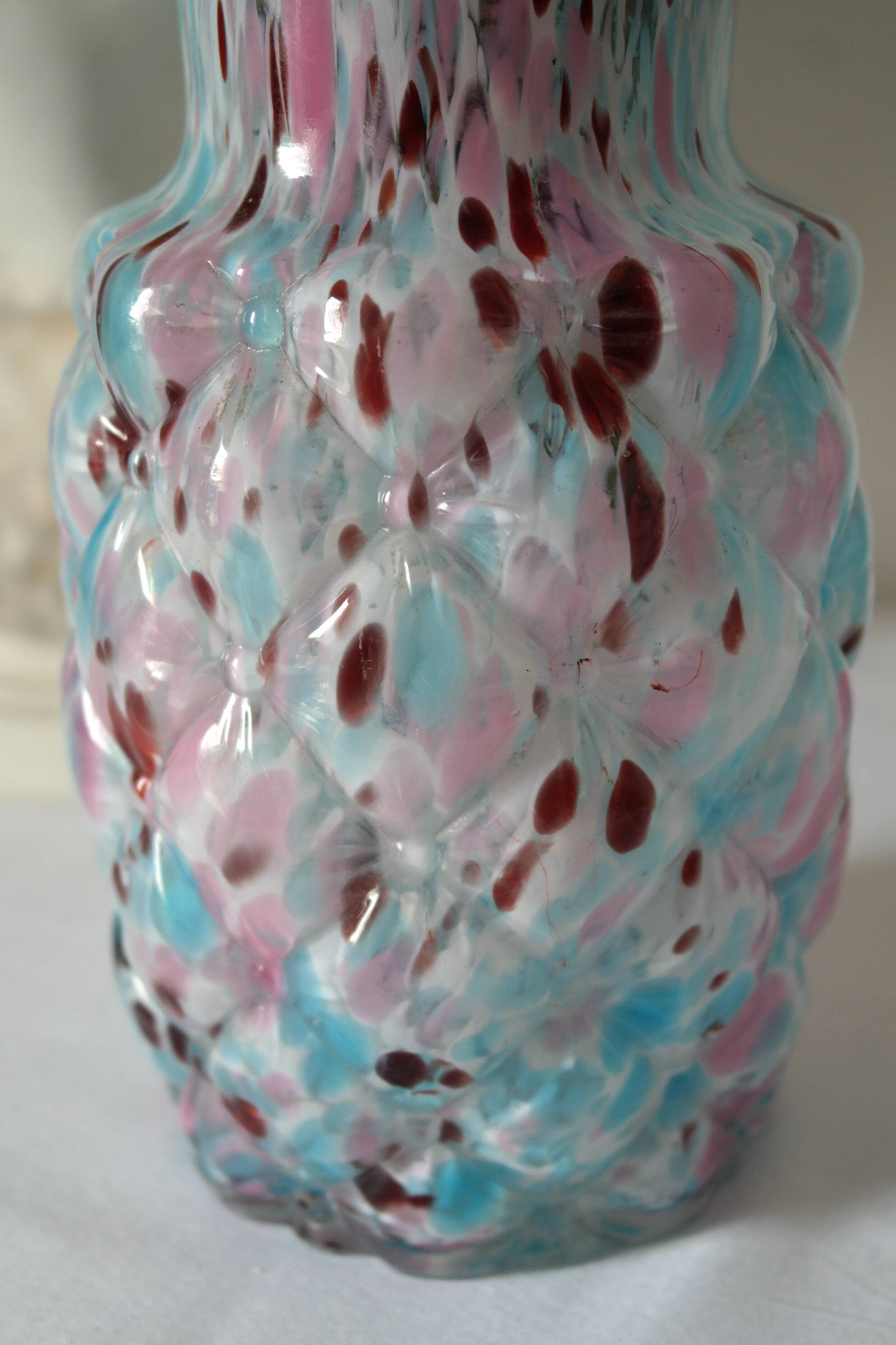 Blue Clichy glasswork vase