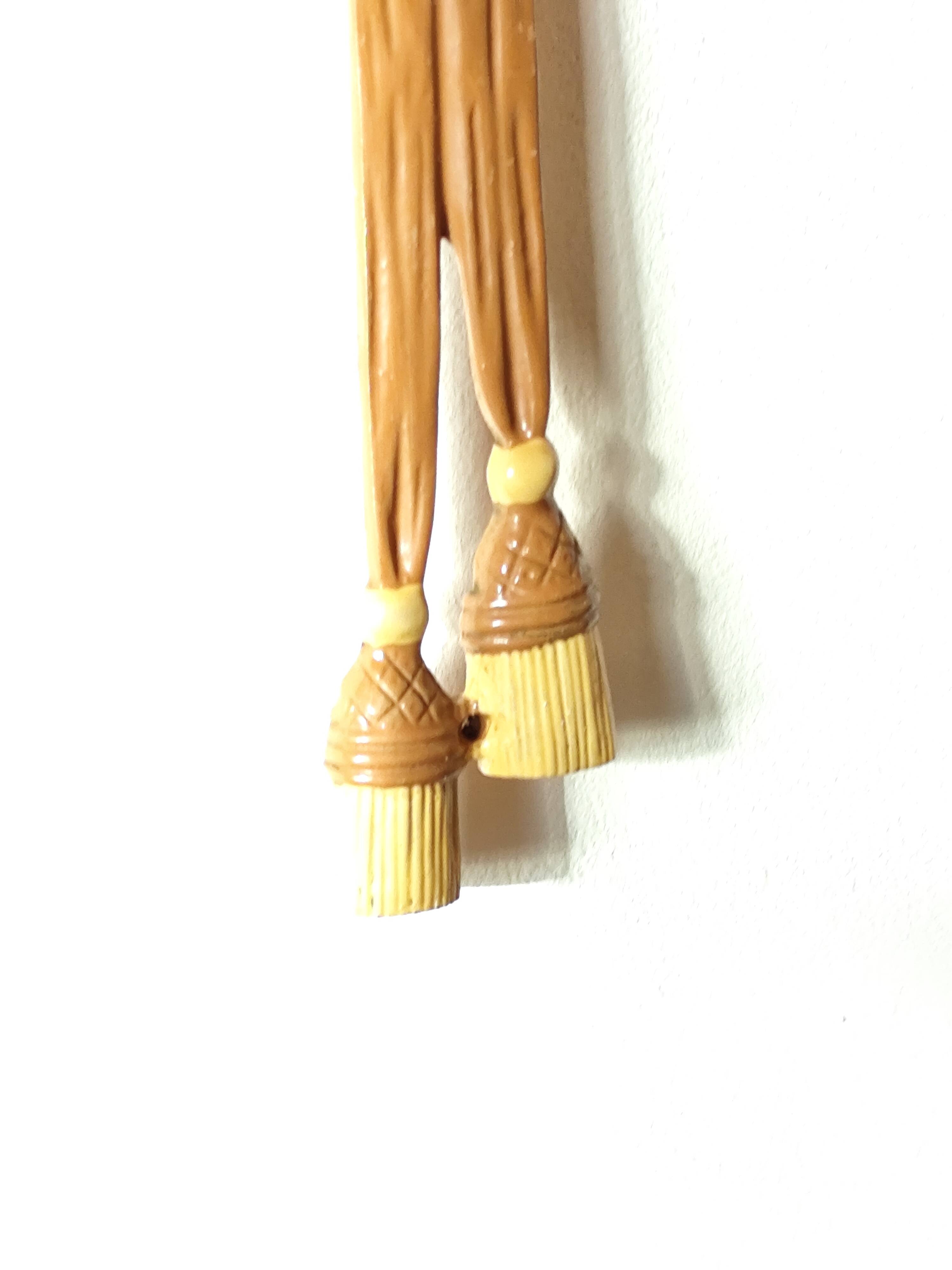 bronze-painted metal wall light, 2 lights, Napoléon III style lamp