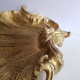 Shell shaped gilded bronze trinket tray small bowl
