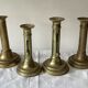 Lot de 4 bougeoirs anciens