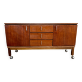 ✨ Vintage wooden sideboard – 3 drawers, 2 doors – Retro furniture ✨