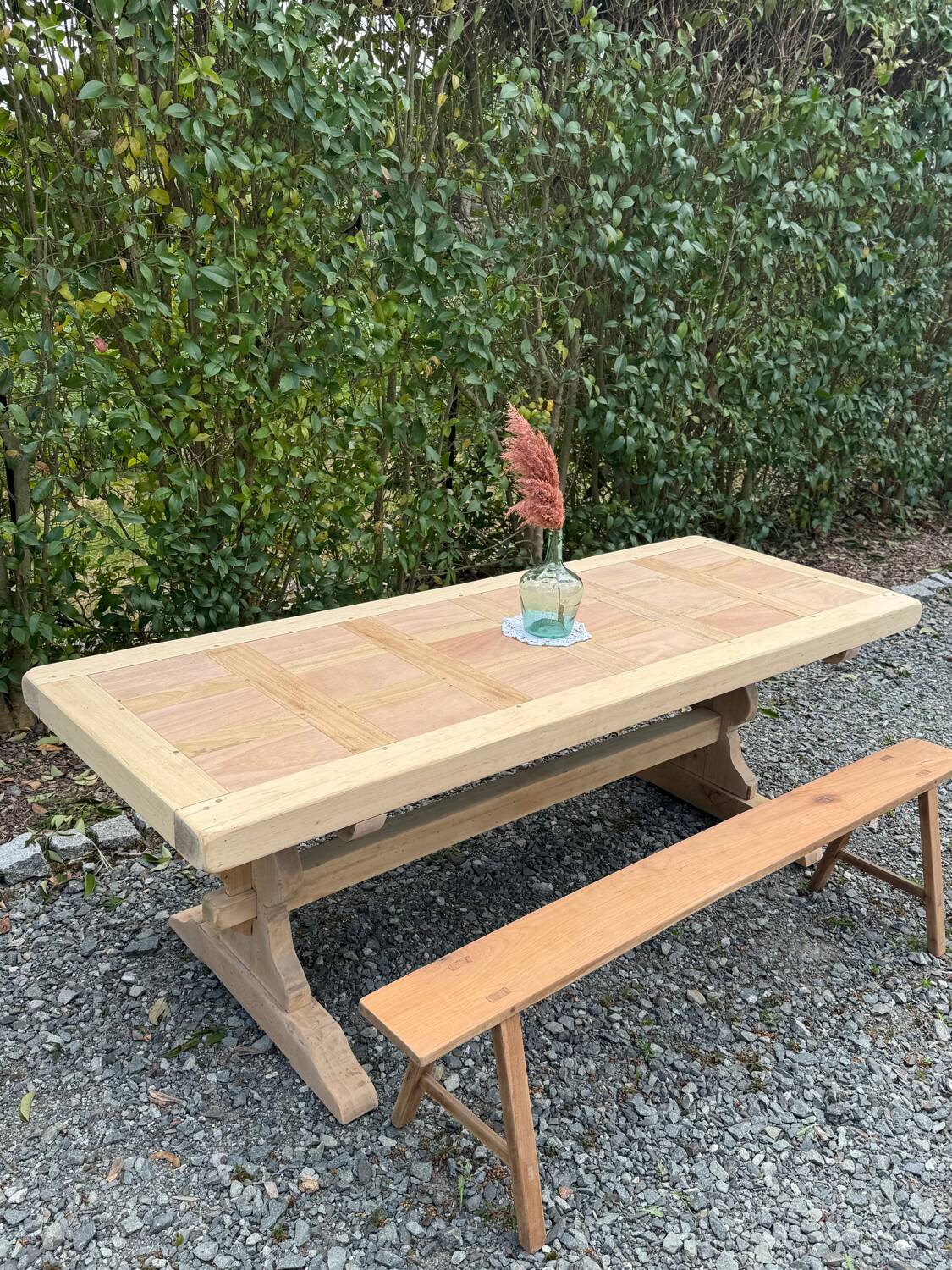 Monastery table stripped.