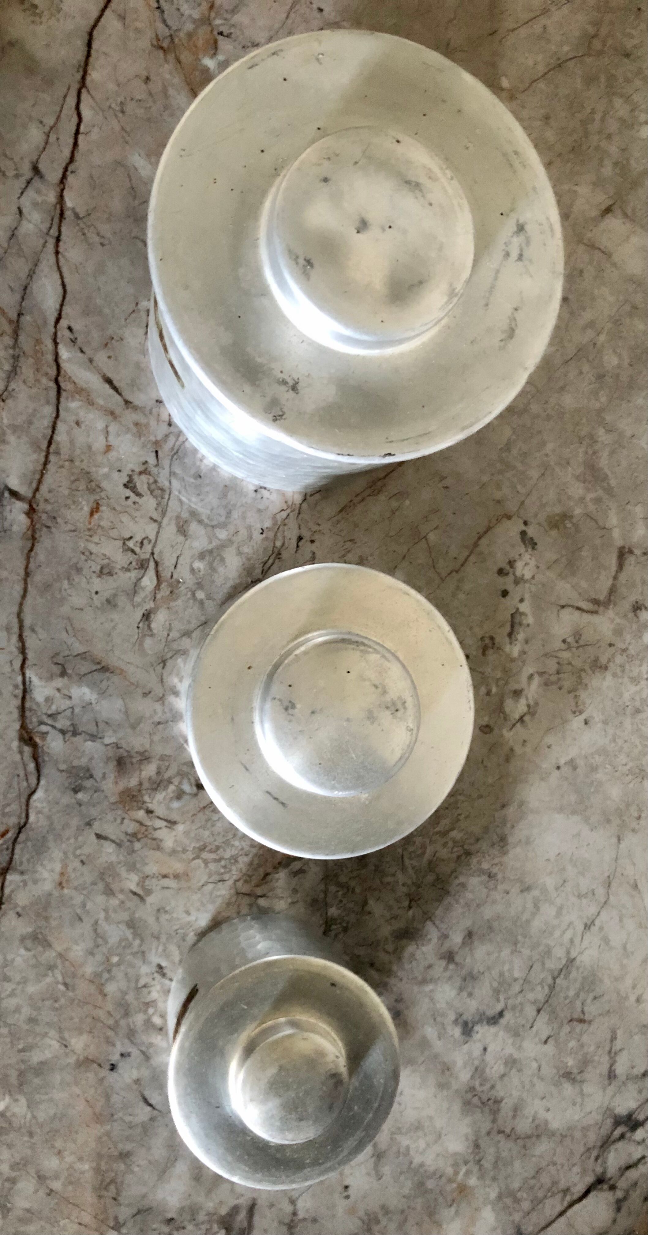 Hammered metal kitchen boxes series