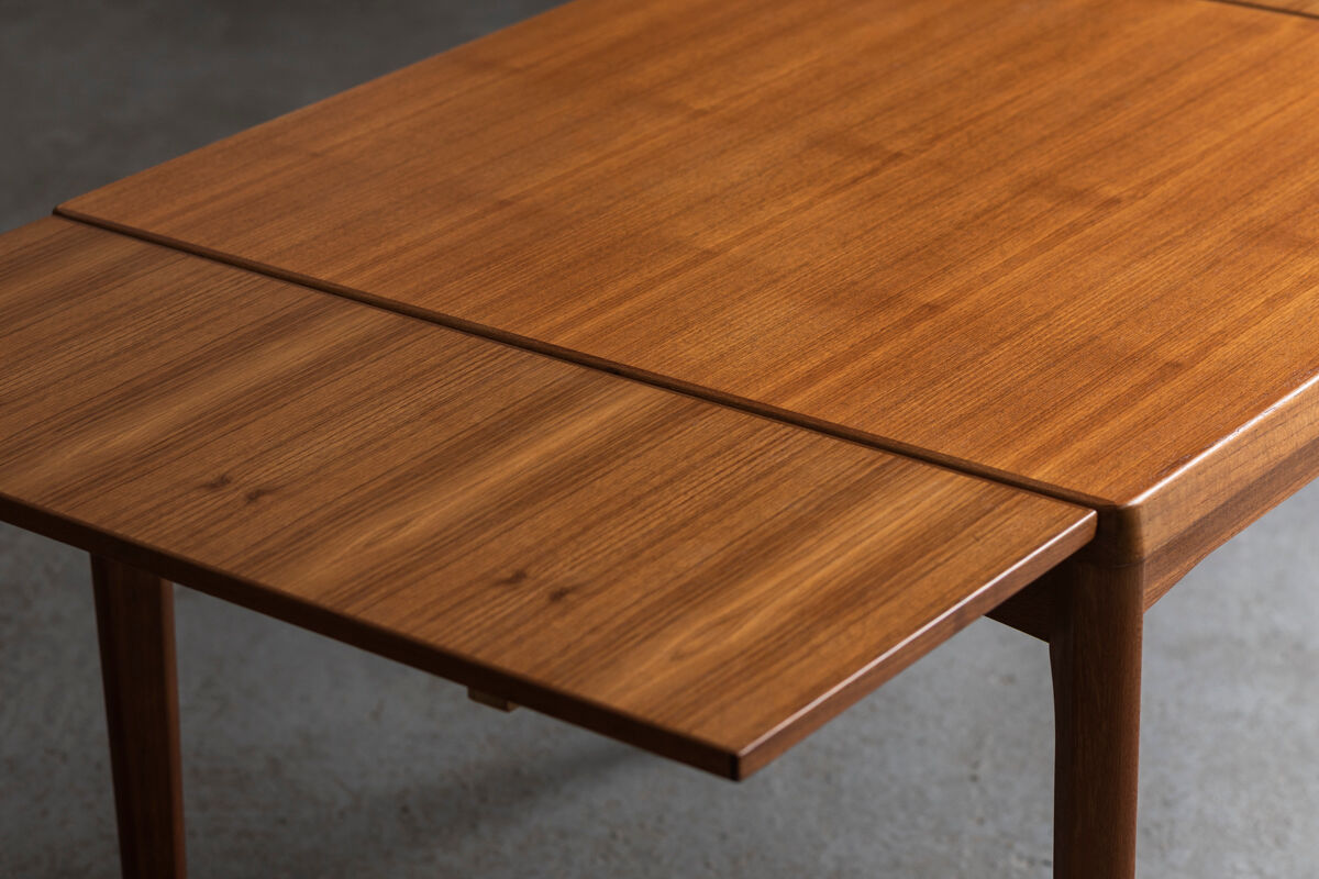 Extendable square dining table by Vejle Stole Møbelfabrik, Denmark 1960’s