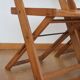 Set of 4 folding chairs in wood 70