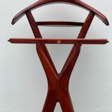 Valet de chambre en acajou et laiton pour Fratelli Reguitti, 1960