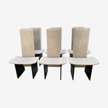 Series of 6 chairs Kazuhide Takahama