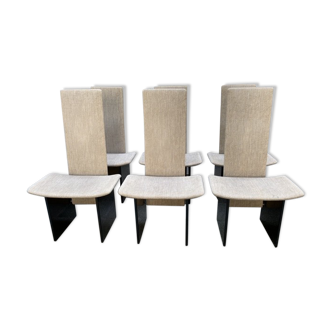 Series of 6 chairs Kazuhide Takahama