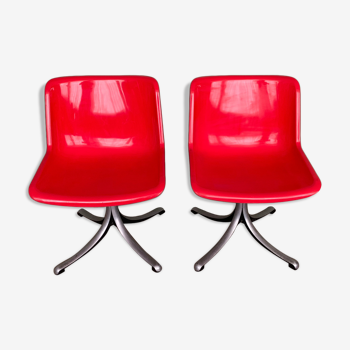 Pair of chairs by Osvaldo Borsani for Tecno