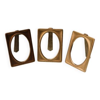 Set of 3 bronze frames