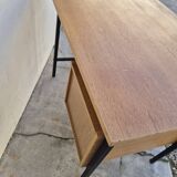 Vintage modernist design oak desk 1950s