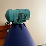 Blue memphis style table lamp