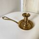 Very pretty Old Brass Candlestick - "Cell Rat" Type - Country Decoration