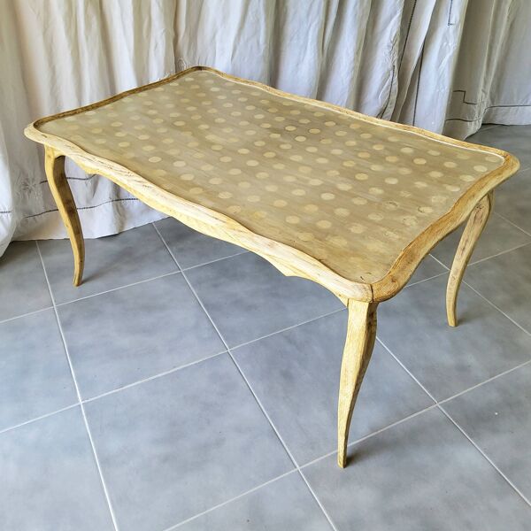Table basse patinée