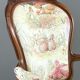 Fauteuil ancien en bois sculpté, époque Napoléon III, XIXe Siècle