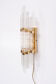 Crystal glass venini wall lamp, 1970s
