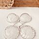4 shell-shaped cups