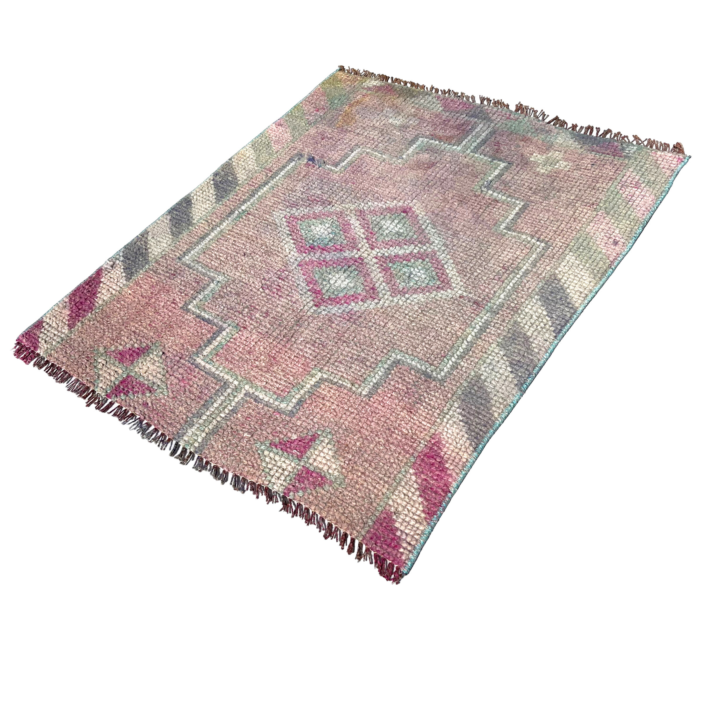 Traditional Vintage Kurdish Herki Rug , 100 X 82 Cm