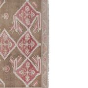 Vintage Taupe Pastel Turkish Karapinar Rug 4'10'' x 8'1''