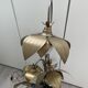 Lampadaire fleurs et plante lampe de plancher de fleur - design années 70