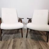 Paire de fauteuils par Jaroslav Smidek restaurés