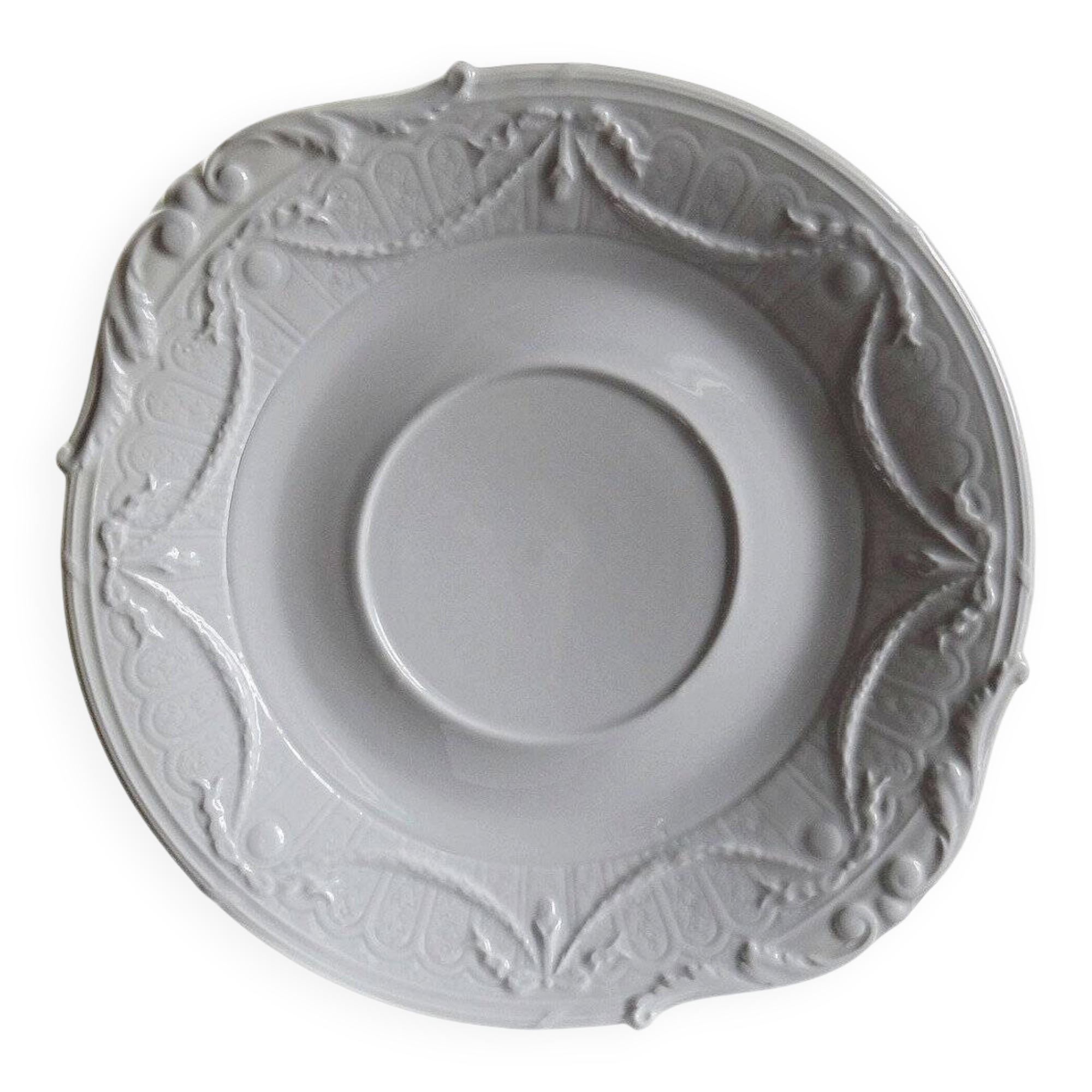 Very large centrepiece dish Lafarge & Co Limoges porcelain vintage