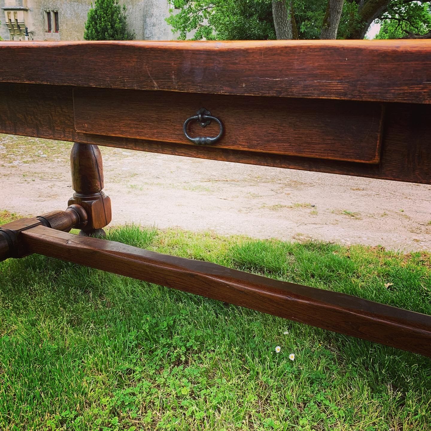 Table in country oak castle monastery