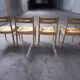 Set of 4 Dal Vera design chairs, Italy, 60s, 70s
