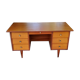 Scandinavian style mahogany 60s desk 7 drawers