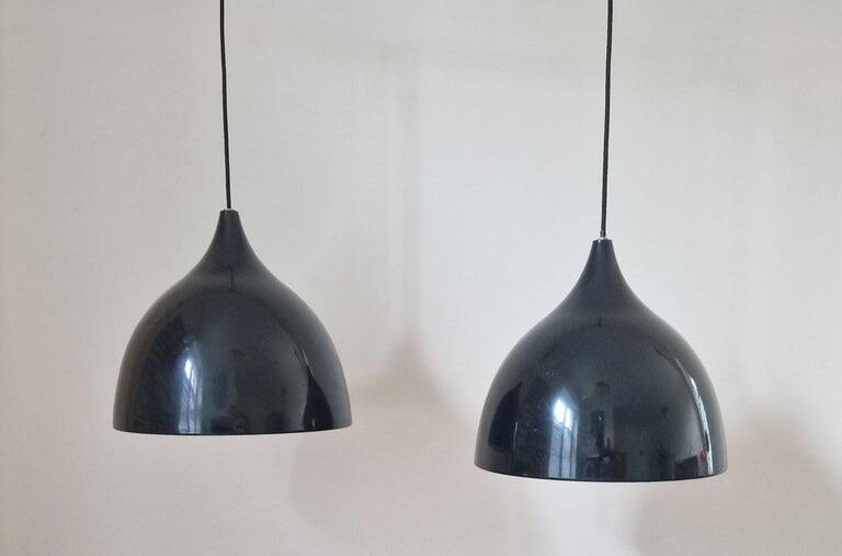 Pair of Midcentury Pendants Silhouette, Denmark, 1970s