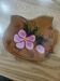 Ceramic butter dish with floral motif, signed Poët-Laval