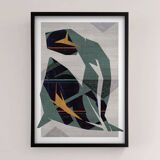 Contemporary art print Green Nude