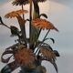 Lamp deco marguerittes metal Vintage 70s