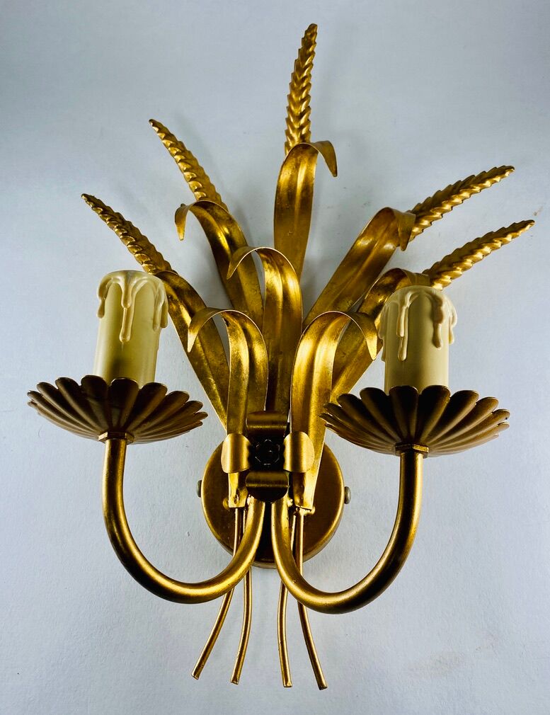 Je Fassung wheat ear wall lamp 1960/70