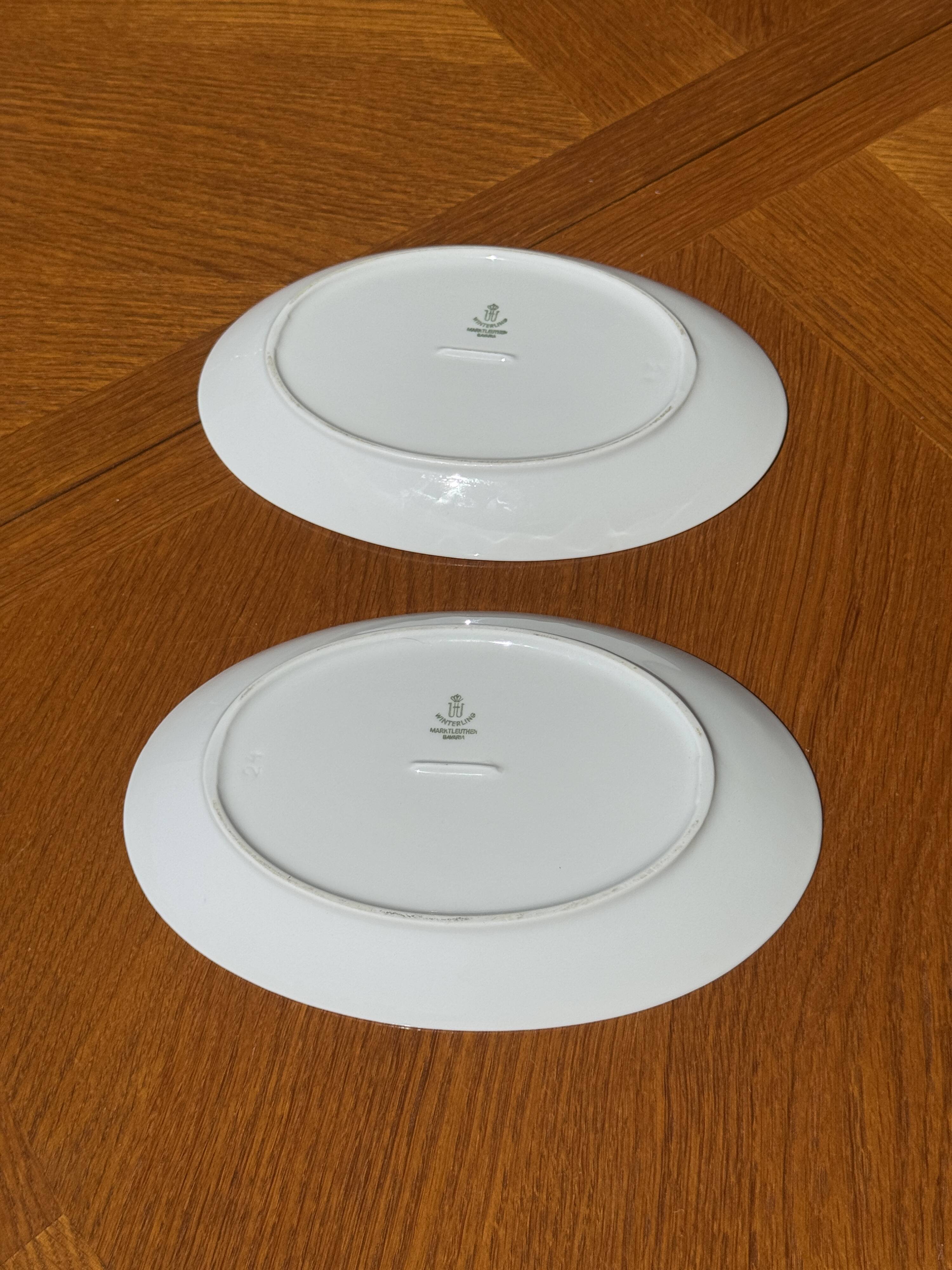 German porcelain service Winterling Marktleuthen Bavaria white