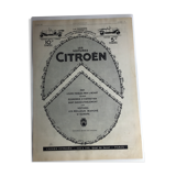 Authentic plastic advertising poster A4 Citroen
