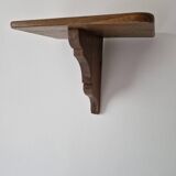 Wall shelf in wood T-console