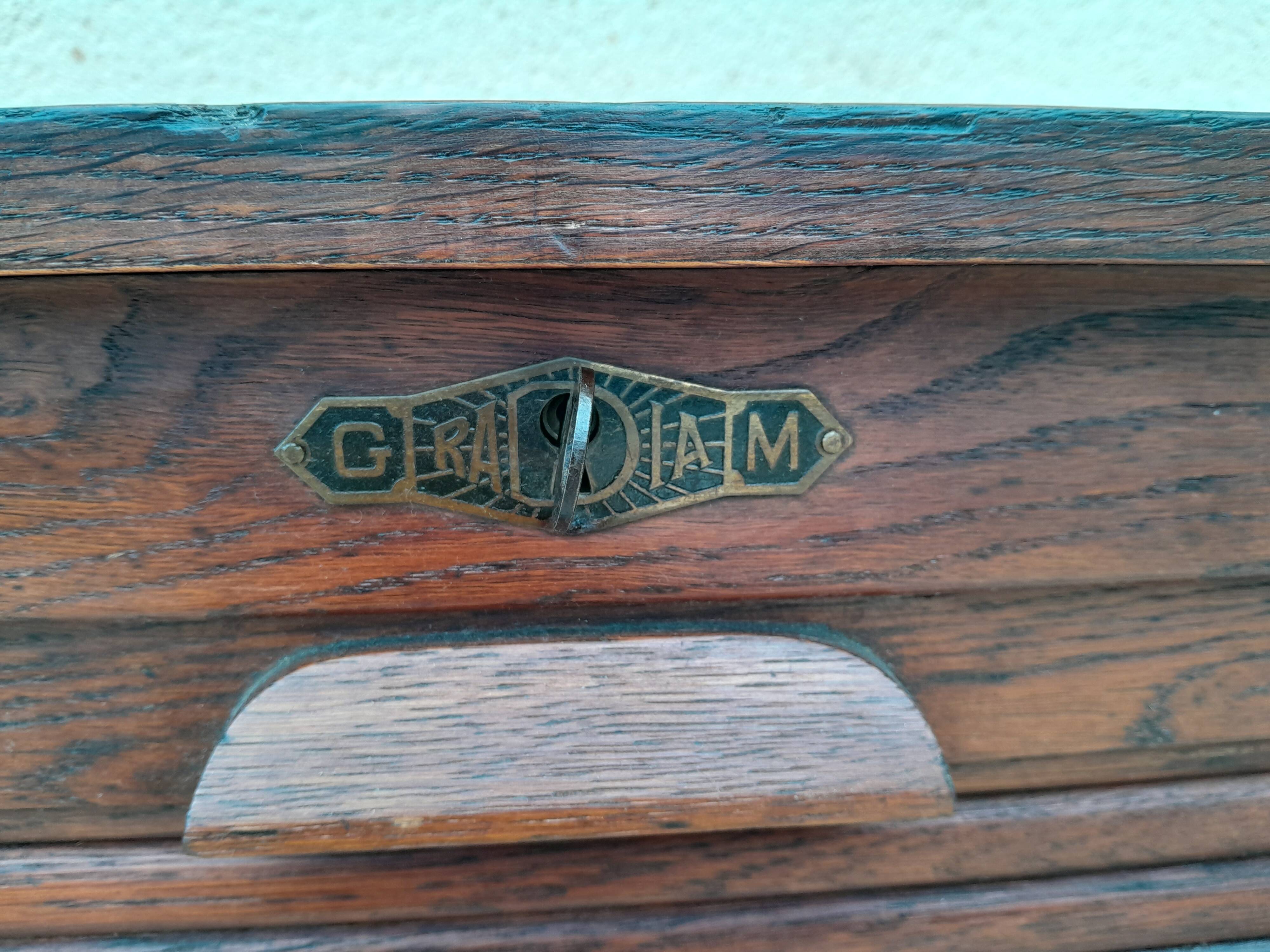 Document storage cabinet with curtains g. moreux radia year 1920 old office