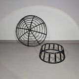 Papasan rattan lounge chair 1970s