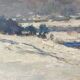Oil painting on cardboard signed, dimensions: height - 48 cm - width - 68.5 cm -