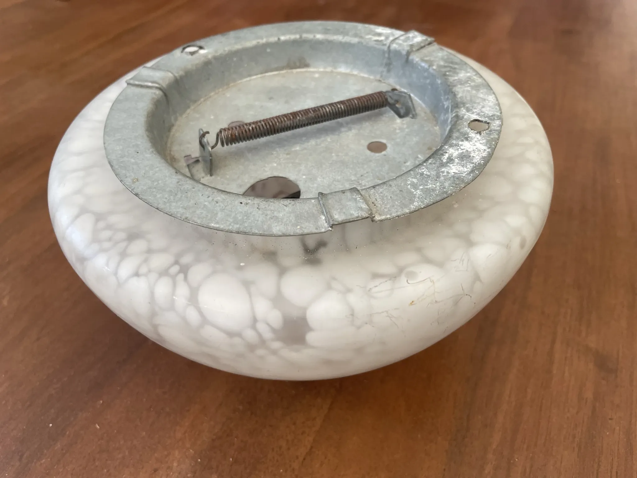 vintage ceiling light/wall lamp Relux Milano in thick opaque glass included