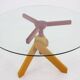Italian Postmodern Adjustable "Screw" Dining Table and Four Stools in the Style